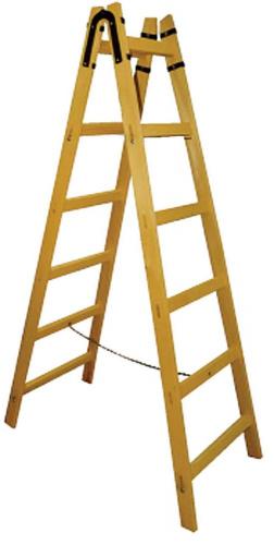 Rebrík drevený dvojdielny bez háčika 4 - priečkový, 136 cm - 0big