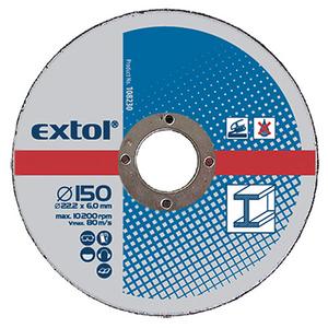 EXTOL CRAFT kotúče 115x6, 0x22, 2mm, brúsne na kov 5ks 108210 - 0big