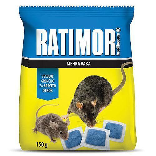 Navnada RATIMOR® Brodifacoum fresh bait, 150 g, mäkká - 0big