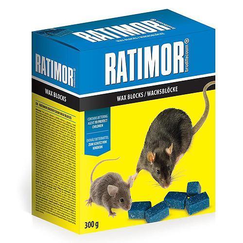 Navnada RATIMOR® Brodifacoum wax blocks, 300 g, parafínové kocky - 0big