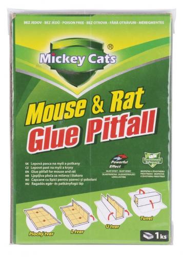Doska Mickey Cats, 19x13 cm, lepová na myši a potkany, Poison-Free - 0big