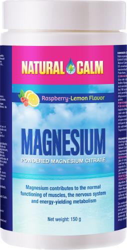 Magnezium NATURAL CALM citrát horčíka s príchuťou malina/citrón 150g - 0big